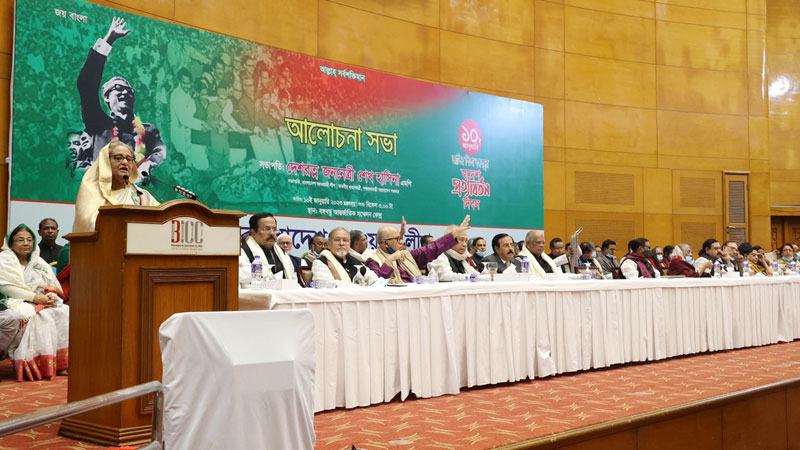 ধাক্কা দিলে আ.লীগ পড়ে যাবে, এত সহজ নয় : প্রধানমন্ত্রী