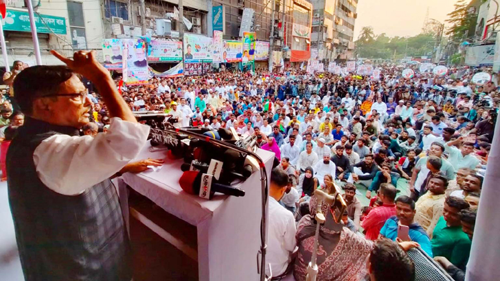 বিএনপি পদযাত্রার আড়ালে অগ্নিসন্ত্রাসের প্রস্তুতি নিচ্ছে : ওবায়দুল কাদের