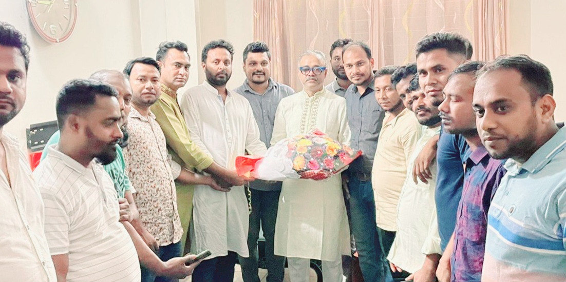 নাঃগঞ্জ জেলা বিএনপির নবনির্বাচিত সম্পাদককে ইউনিয়ন যুবদলের শুভেচ্ছা