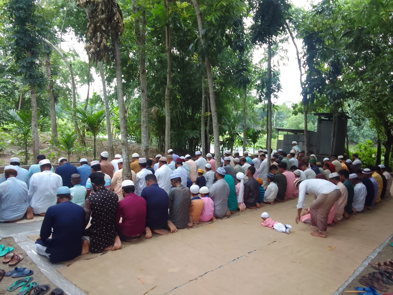 কুড়িগ্রামের পাঁচ স্থানে ঈদের জামাত অনুষ্ঠিত