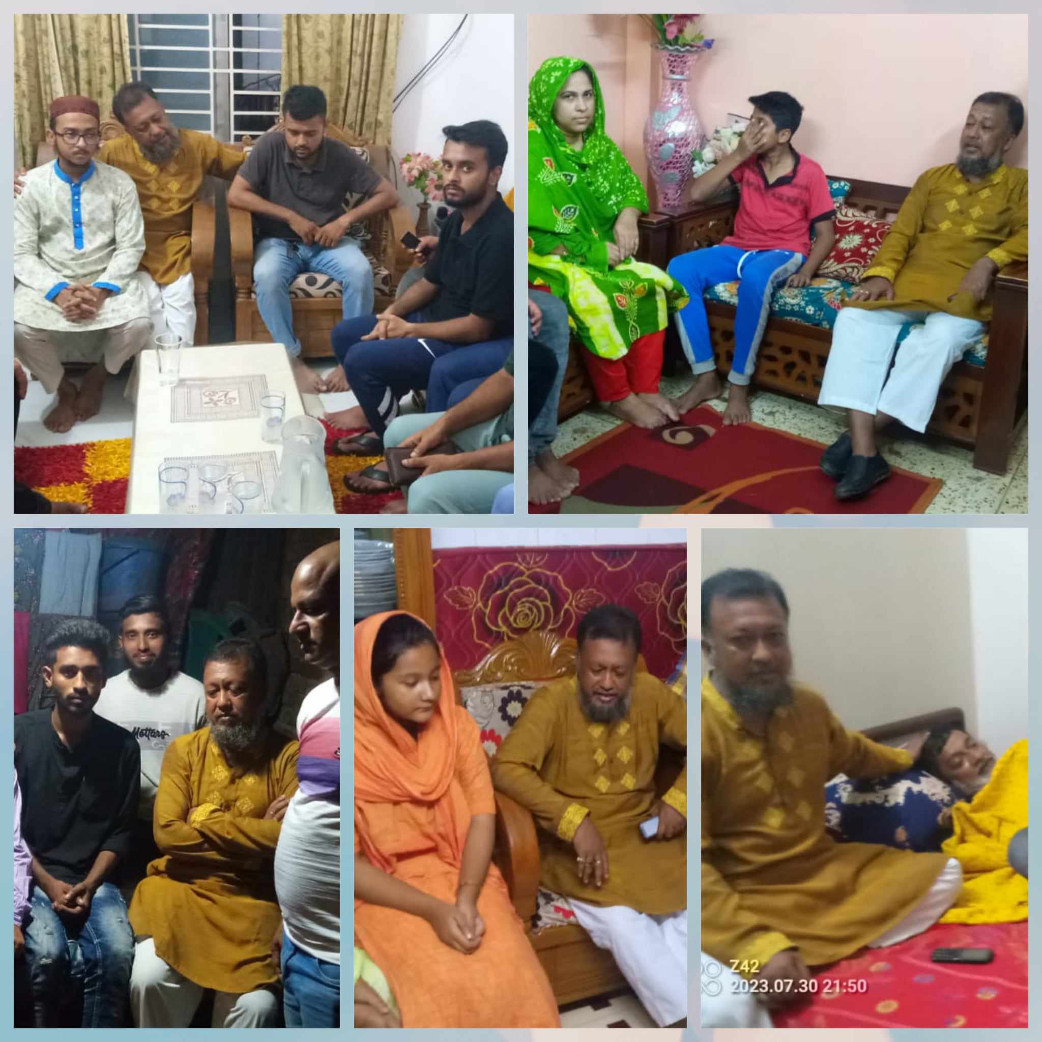 গ্রেফতারকৃত, নিহত ও অসুস্থ্য নেতাকর্মীদের পরিবারের খোঁজ নিলেন এড. টিপু