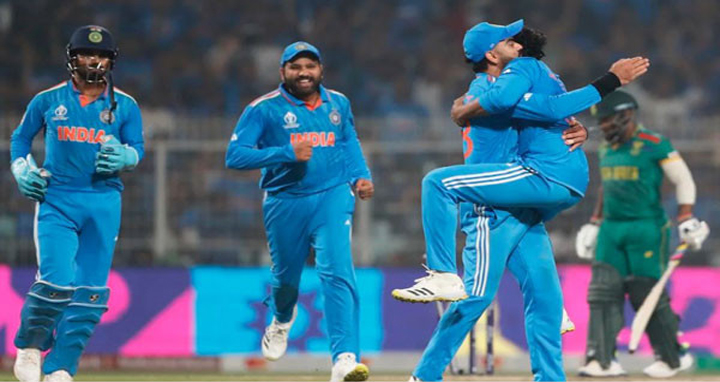 ৮৩ রানে দক্ষিণ আফ্রিকাকে হারিয়ে ভারতের বিশাল জয়