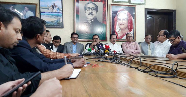 সারাদেশে বিশৃঙ্খলার ষড়যন্ত্র করছে বিএনপি : ওবায়দুল কাদের