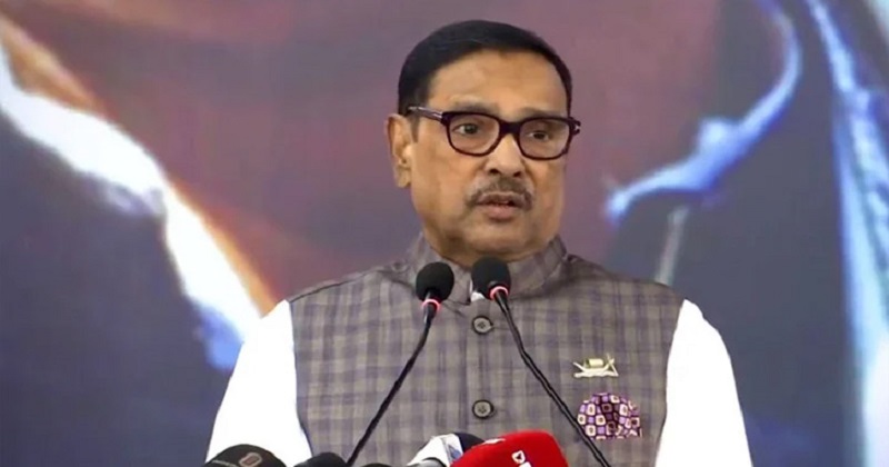 পাকিস্তানি কায়দায় ভারতের বিরোধিতা করছে বিএনপি : ওবায়দুল কাদের