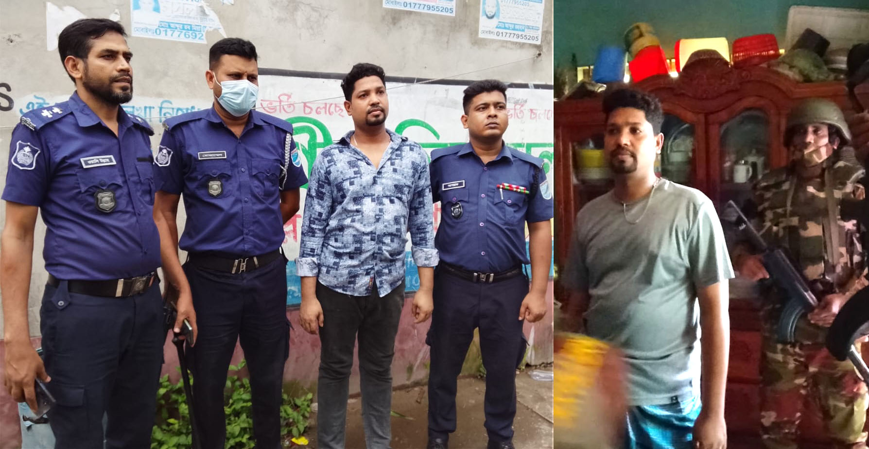 হত্যা ও চাঁদাবাজি মামলার আসামী অস্ত্রবাজ সানমুন যৌথ বাহিনীর হাতে আটক