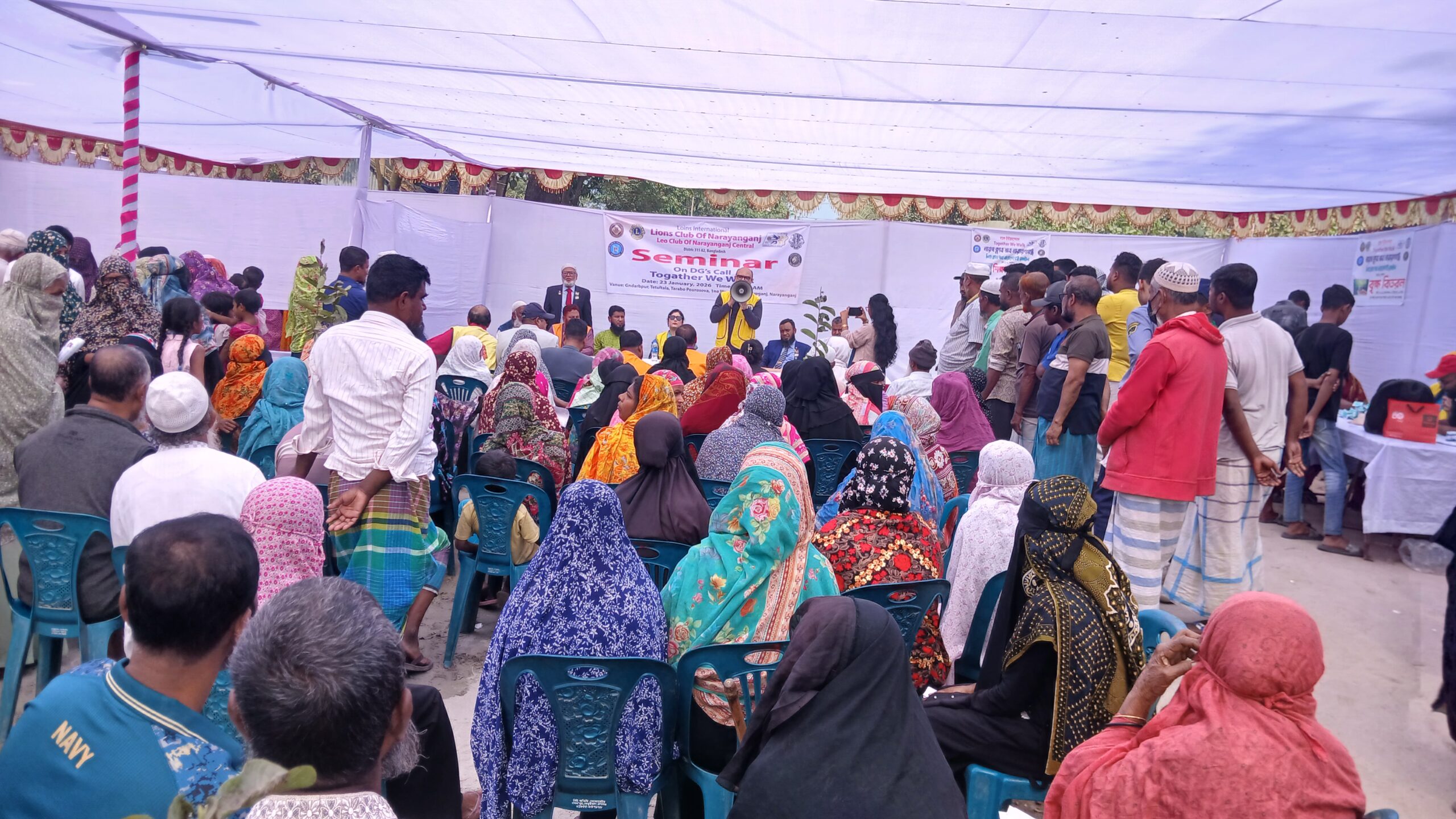 লায়ন্স ক্লাব অব নারায়ণগঞ্জের উদ্যোগে রূপগঞ্জে দিনব্যাপী সেবামূলক কর্মসূচী পালিত 