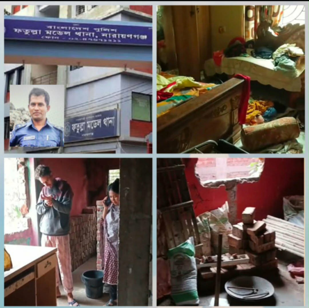 ফতুল্লায় দ্বিতীয় দফায় আইনজীবীর বাড়িতে দুর্বৃত্তদের হামলা : থানায় অভিযোগ করেও মিলছে না প্রতিকার