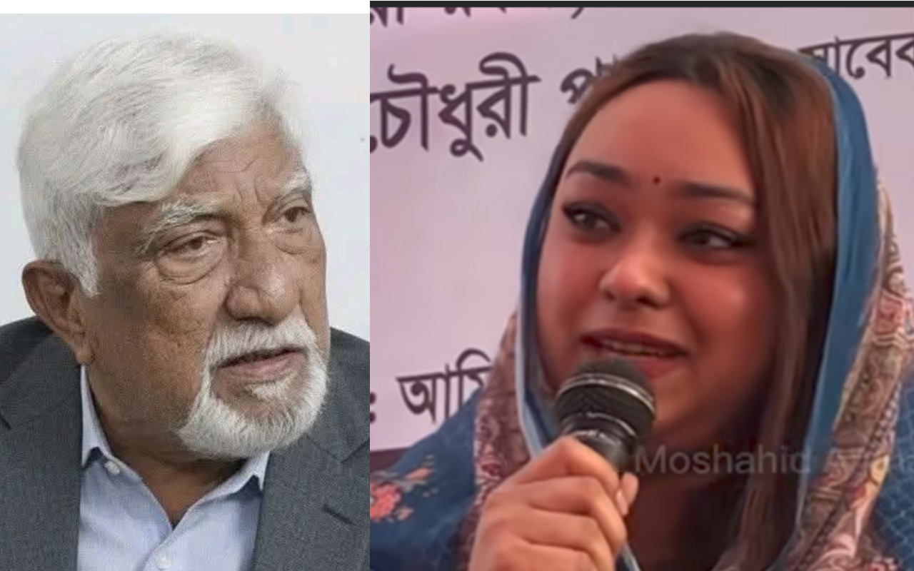 বাবা’র জন্য ভোট প্রার্থনায় নির্বাচনের মাঠে মেয়ে