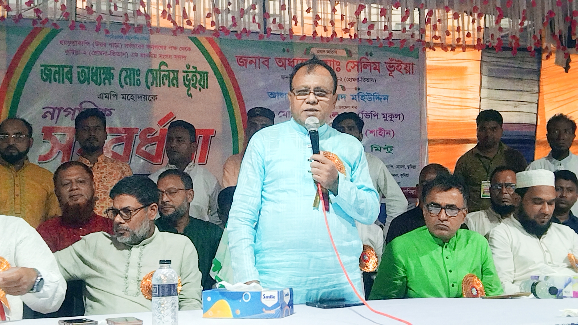 সংবর্ধনার ফুলের টাকা দুস্থদের দেয়ার আহ্বান এমপি সেলিম ভূঁইয়ার