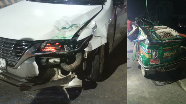 নারায়ণগঞ্জে জালকুড়ি আন্ডারপাসে প্রাইভেটকার-সিএনজি সংঘর্ষ: শিশু নিহত, আহত ৪